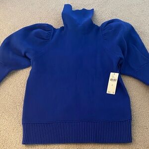 Elegant Blue Women's Turtleneck Sweater
